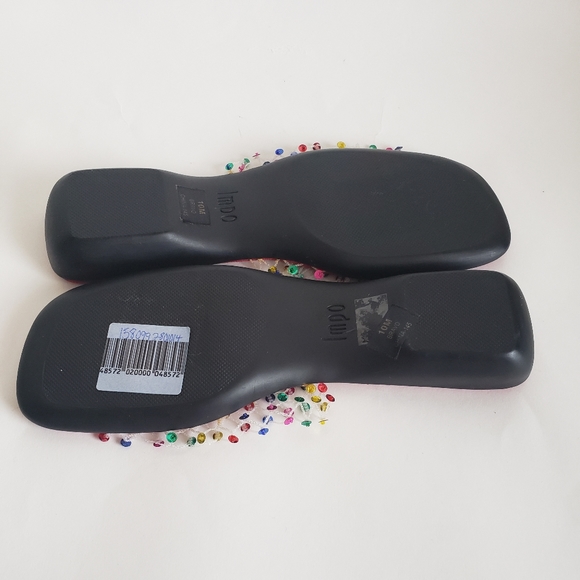 Vintage Impo Bravo Mesh Multicolor Sequin Slides Size 10M - Picture 11 of 11
